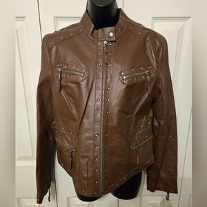 Pamela McCoy Leather Jacket Size M